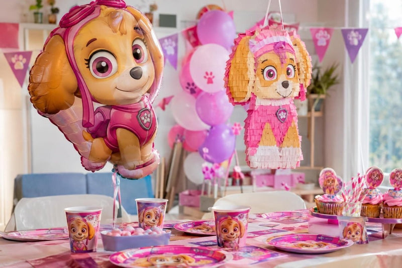 Paw-Patrol-Geburtstag: Deko mit Skye-Ballon, Piñata und passendem Partygeschirr - Ballonking.ch