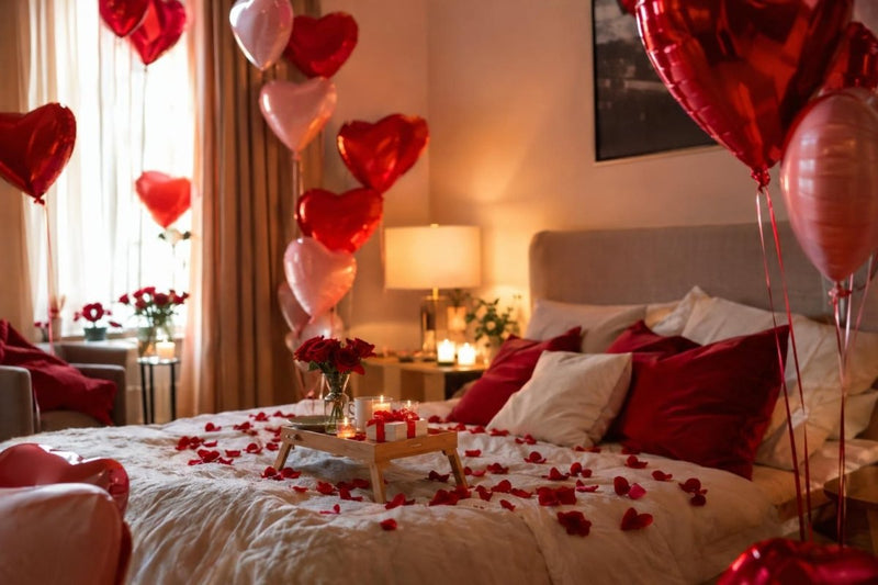 Valentinstag-Deko mit Ballons: 10 romantische Ideen für zu Hause – vom Herzballon bis zur Überraschung am Morgen - Ballonking.ch