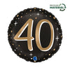 40 Geburtstag Ballon (mit Helium gefüllt)