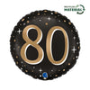 80 Geburtstag Ballon (mit Helium gefüllt)