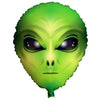 XL Alien Kopf Ballon (mit Helium gefüllt)