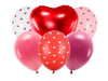Ballon Set mit 1 Herz und 5 runde Ballone