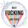 Ballon du meilleur putain de jour de tous les temps (rempli d'hélium) 