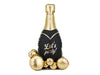 XL Let's Party Champagner AirLoonz Ballon (zum selber aufblasen mit Luft)