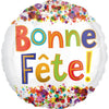 Ballon Joyeux Anniversaire Or Rose (Rempli d'Hélium) 