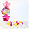 Bouquet pour Ballon Joyeux Anniversaire Licorne (rempli d'hélium) 