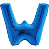 Buchstaben Ballon blau W