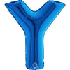 Buchstaben Ballon blau Y