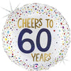 Cheers to 60 Years Ballon (mit Helium gefüllt)