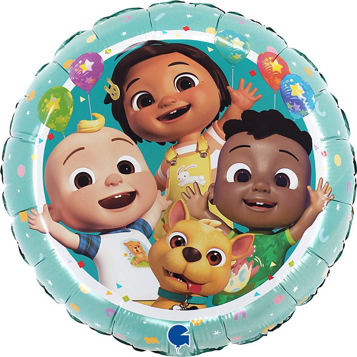 CoComelon rund Ballon (mit Helium gefüllt) - Rund Ballon helium