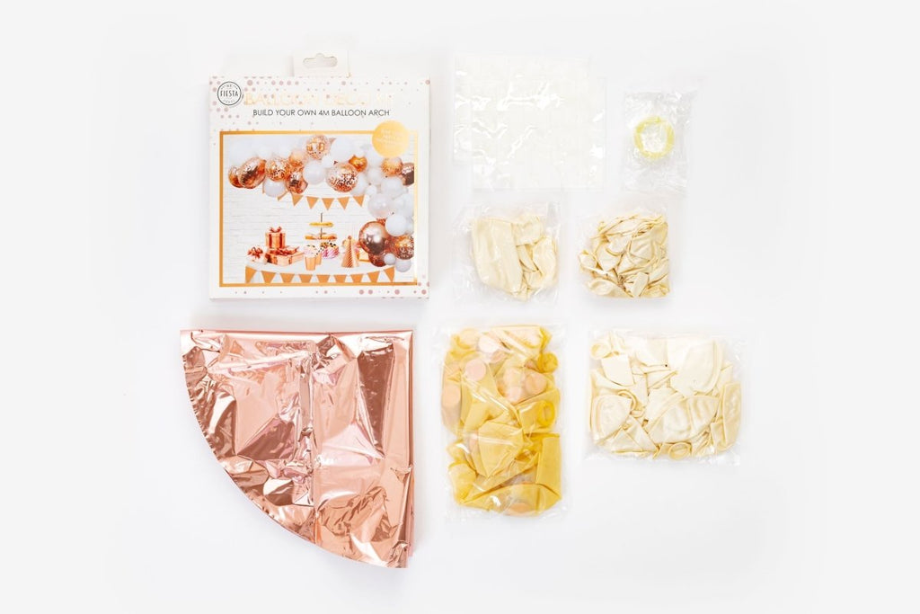 Deko Kit Rosegold Girlande Set - Ballon Set
