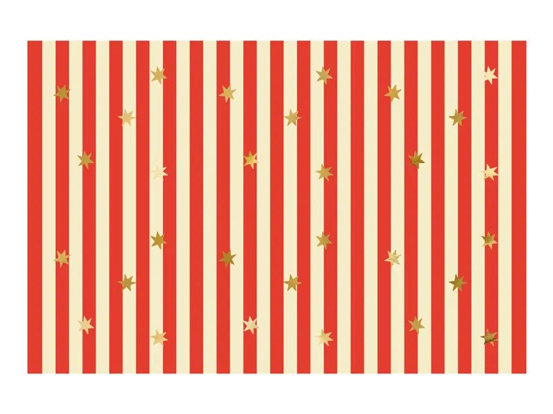 dünne Streifen und Sterne Tischdecke (Papier) - Tischtuch