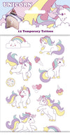 Einhorn Unicorn Tattoos temporär