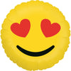 Ballon Emoji bisou (rempli d'hélium) 