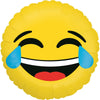 Emoji LOL Ballon (mit Helium gefüllt)