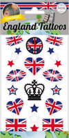 England Fan Tattoos temporär