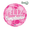 Ballon de Feliz Cumpleano (rempli d'hélium) 