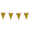 Gold Metallic Wimpelkette - Girlande