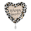 Tick ​​Tock it's Prosecco o'clock Happy Birthday Balloon (filled with helium) 