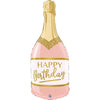 Happy Birthday Champagner Flasche  (mit Helium gefüllt)