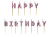 Happy Birthday Geburtstagskerzen rosegold