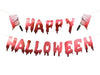 Happy Halloween Banner mit Hackmesser