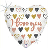 I Love you Herz Ballon (mit Helium gefüllt)