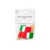 Mini bâtons de drapeau d'Italie