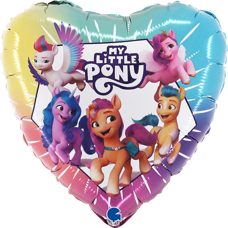 My Little Pony Happy Birthday Ballon (mit Helium gefüllt) - Folienballon helium