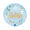 On Your Communion (Kommunion) Blau Ballon (mit Helium gefüllt)