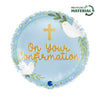 On Your Confirmation Blau Ballon (mit Helium gefüllt)