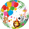 Papier Teller Dschungel Luftballons