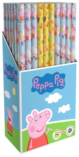 Peppa Pig Geschenkpapier 2m x 70cm (1 Rolle) - Geschenkpapier