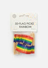 Mini bâtons de drapeau de la fierté arc-en-ciel