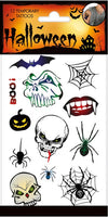 Scary Halloween Tattoos temporär