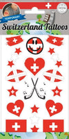 Tatouages ​​temporaires de fans de Suisse