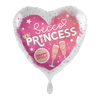 Secco Princess Happy Birthday Ballon (mit Helium gefüllt)