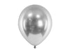 Silber Glossy Ballon Rund