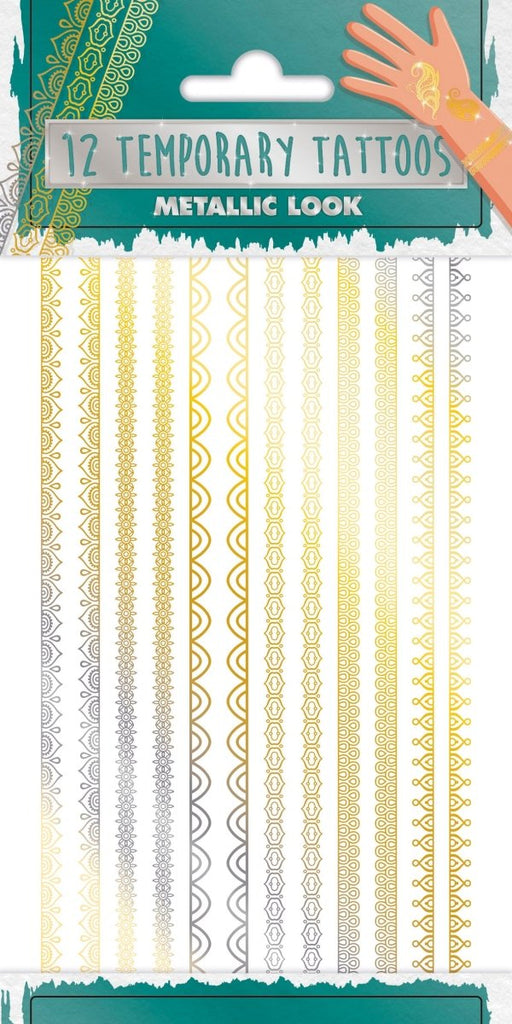 Summer Metallic Tattoos temporär - Temporäre Tattoos