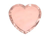 Teller herz rosegold