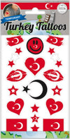 Tatouages ​​​​temporaires de fans de Turquie