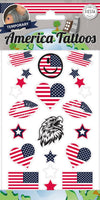 USA - Tatouages ​​temporaires de fans américains