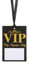 Soirée VIP - Porte-noms avec cordons