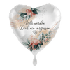 Wir werden Dich nie vergessen Ballon (mit Helium gefüllt)