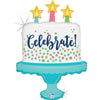 XL Cake / Kuchen Celebrate Ballon (mit Helium gefüllt)
