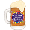 XL Cheers ! it's your Birthday Bier Ballon (mit Helium gefüllt)