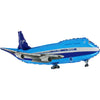 XL Flugzeug blau Ballon (mit Helium gefüllt)