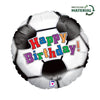 XL Fussball Happy Birthday Ballon (mit Helium gefüllt)