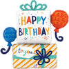 Ballon Joyeux Anniversaire XL Cake (rempli d'hélium) 