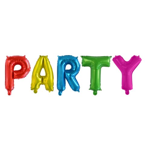 XL Party Ballon Girlande farbig - Ballon Banner